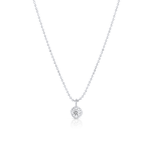 Load image into Gallery viewer, 14K Diamond Solitaire Necklace
