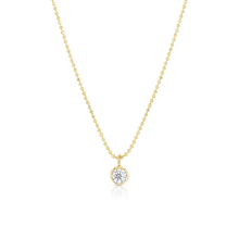 Load image into Gallery viewer, 14K Diamond Solitaire Necklace
