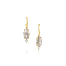 Load image into Gallery viewer, Marquise Rose Cut Diamond Accented Earrings
