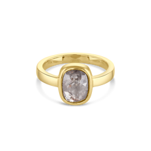 Load image into Gallery viewer, Oval Bezel Set Rose Cut Diamond Solitaire Ring

