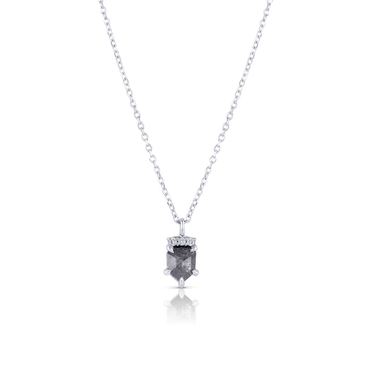 Rose Cut Accented Diamond Necklace
