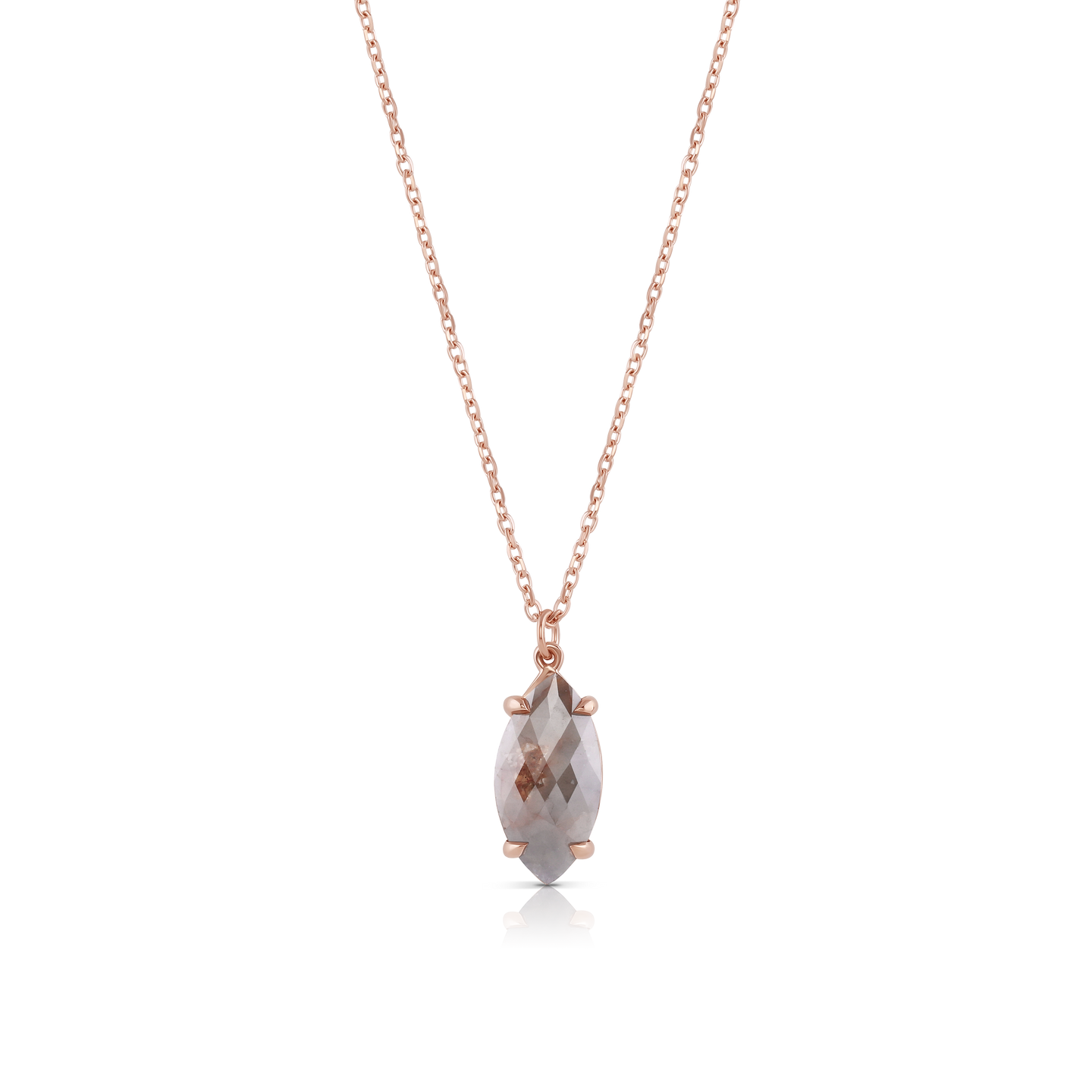 Marquise Rose Cut Diamond Necklace