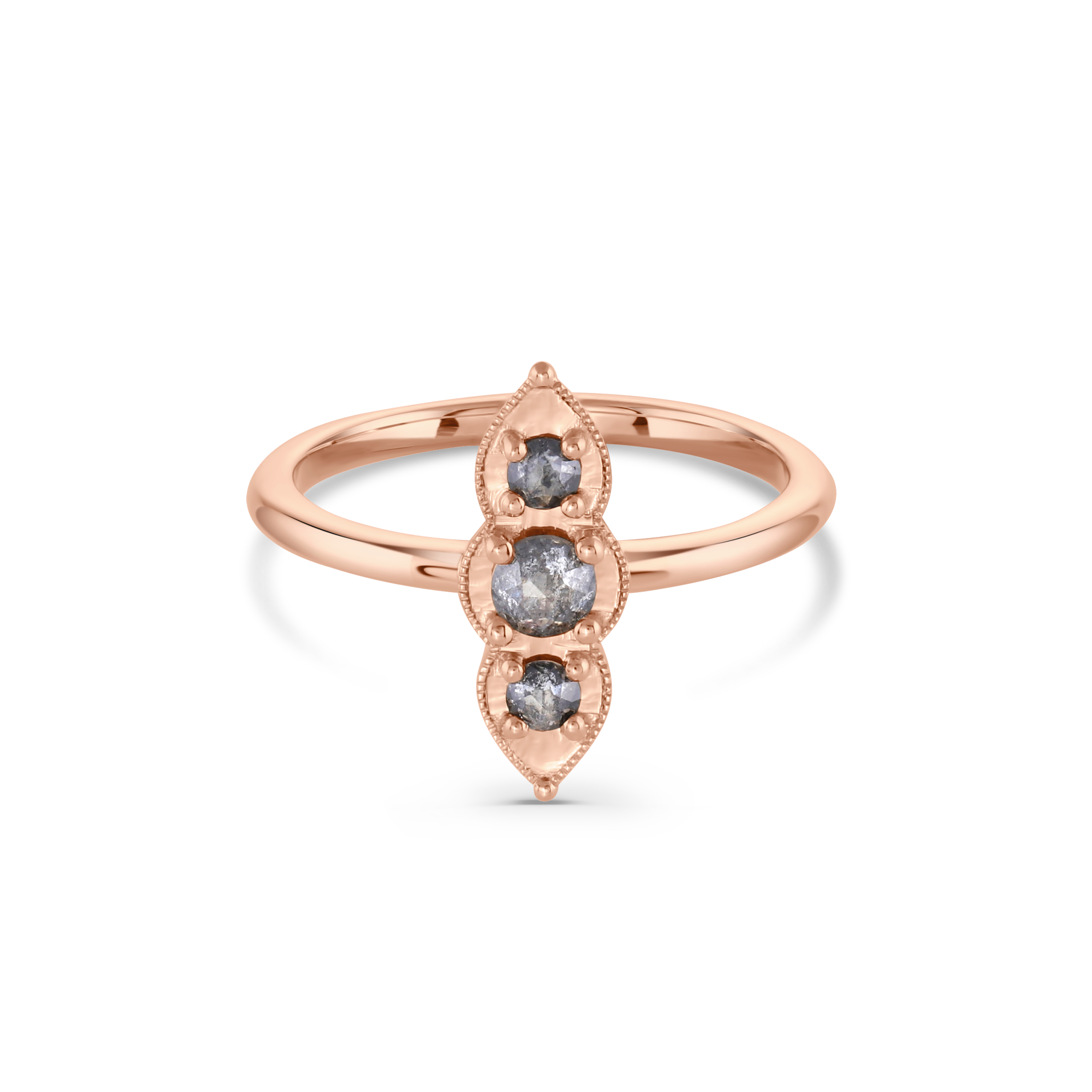 Triple Rose Cut Diamond Ring – Sarah Andrie Fine Jewelry